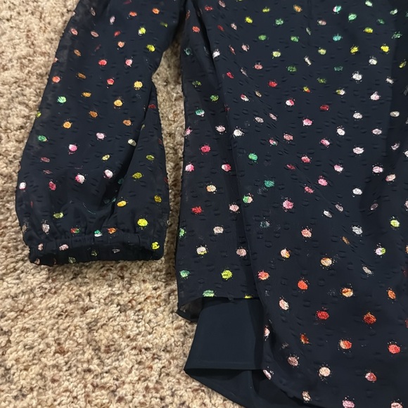 J. Crew metallic polka dot blouse - Picture 9 of 10
